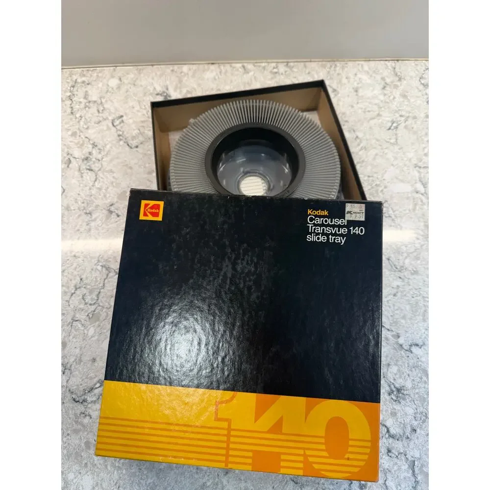 Vintage Kodak Transvue 140 Slide Tray Open Box JL